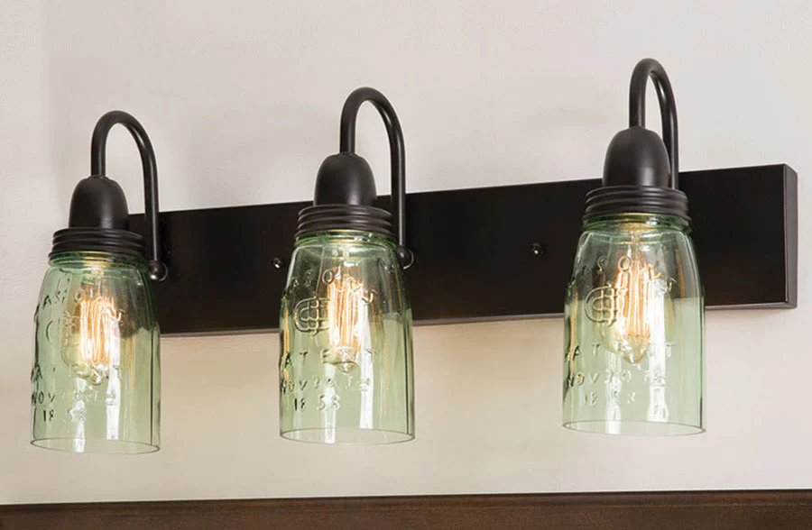 Mason Jar Vanity Lamp