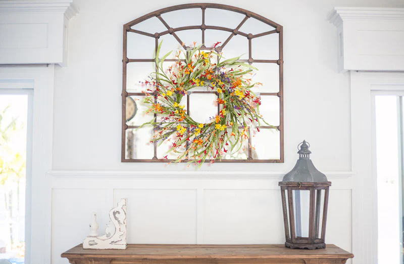 Mini Floral/Grass Wreath 20