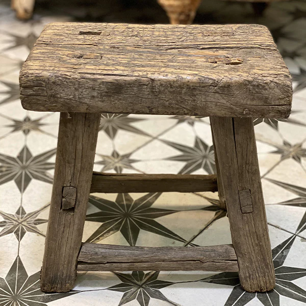 Authentic FOUND Wooden Stool Riser