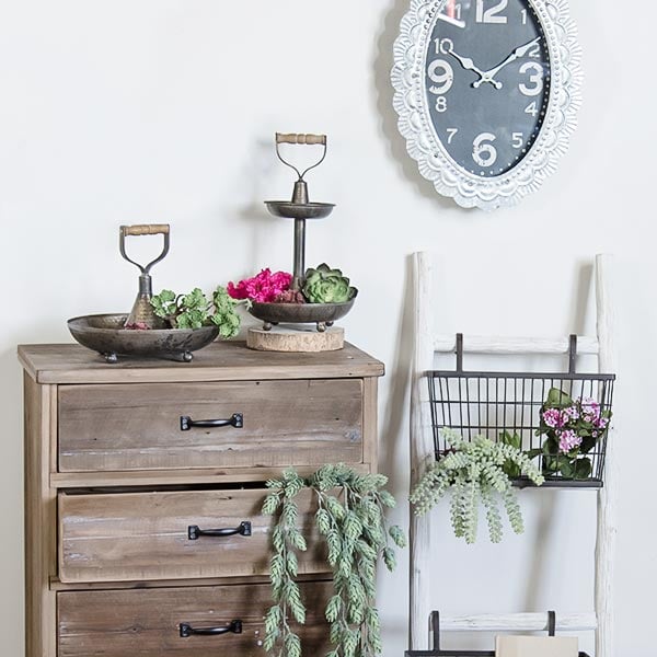 Textured Metal Bowls With Handle