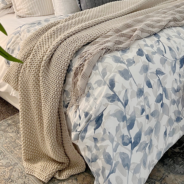 Pleated Plaid Throw Blanket