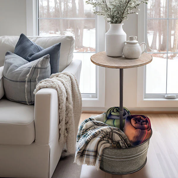 Galvanized Planter Table