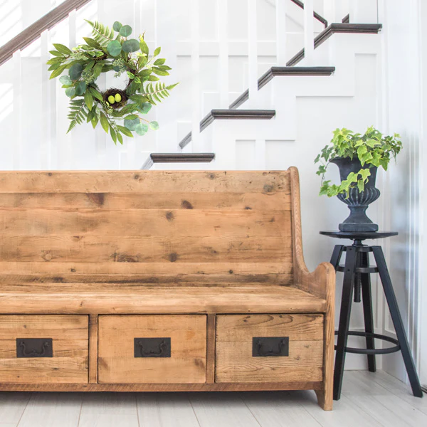 Mixed Foliage w/Nest Wreath 21