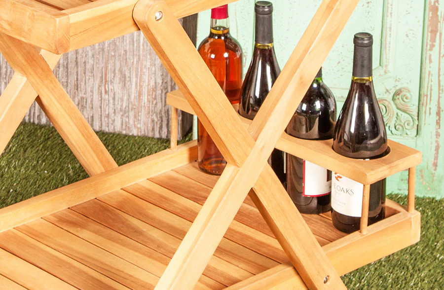 Teak Serving Cart