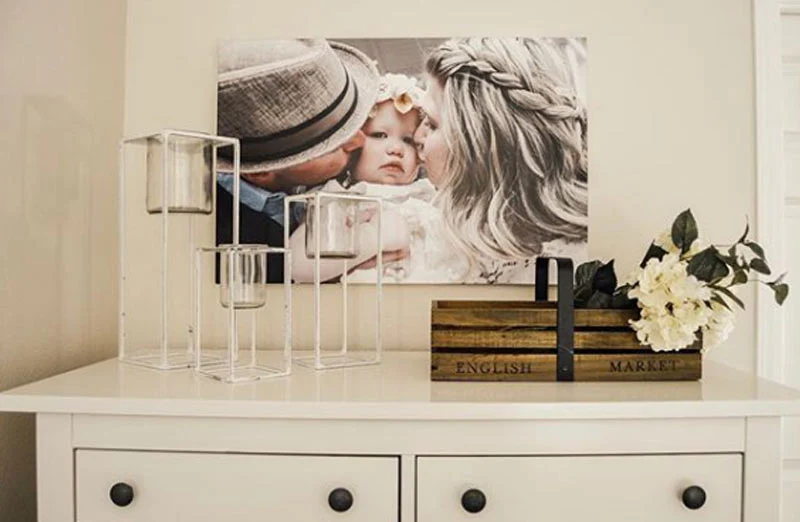 Distressed Metal Floor Candle Holders  Set of 3