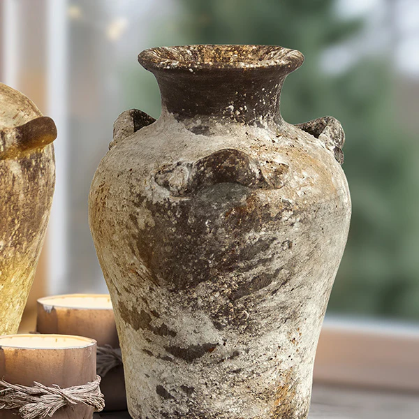 Rustic Clay Vase, Choose Your Size