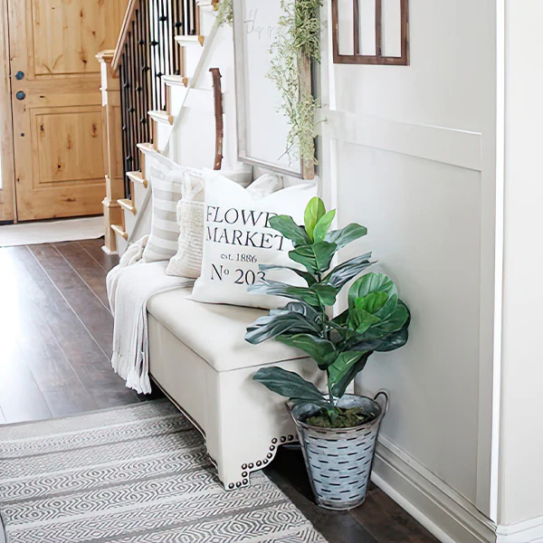 Potted Faux Fiddle Leaf Fig Tree