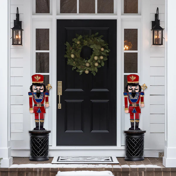 Large Metal Cutout Nutcracker Soldier