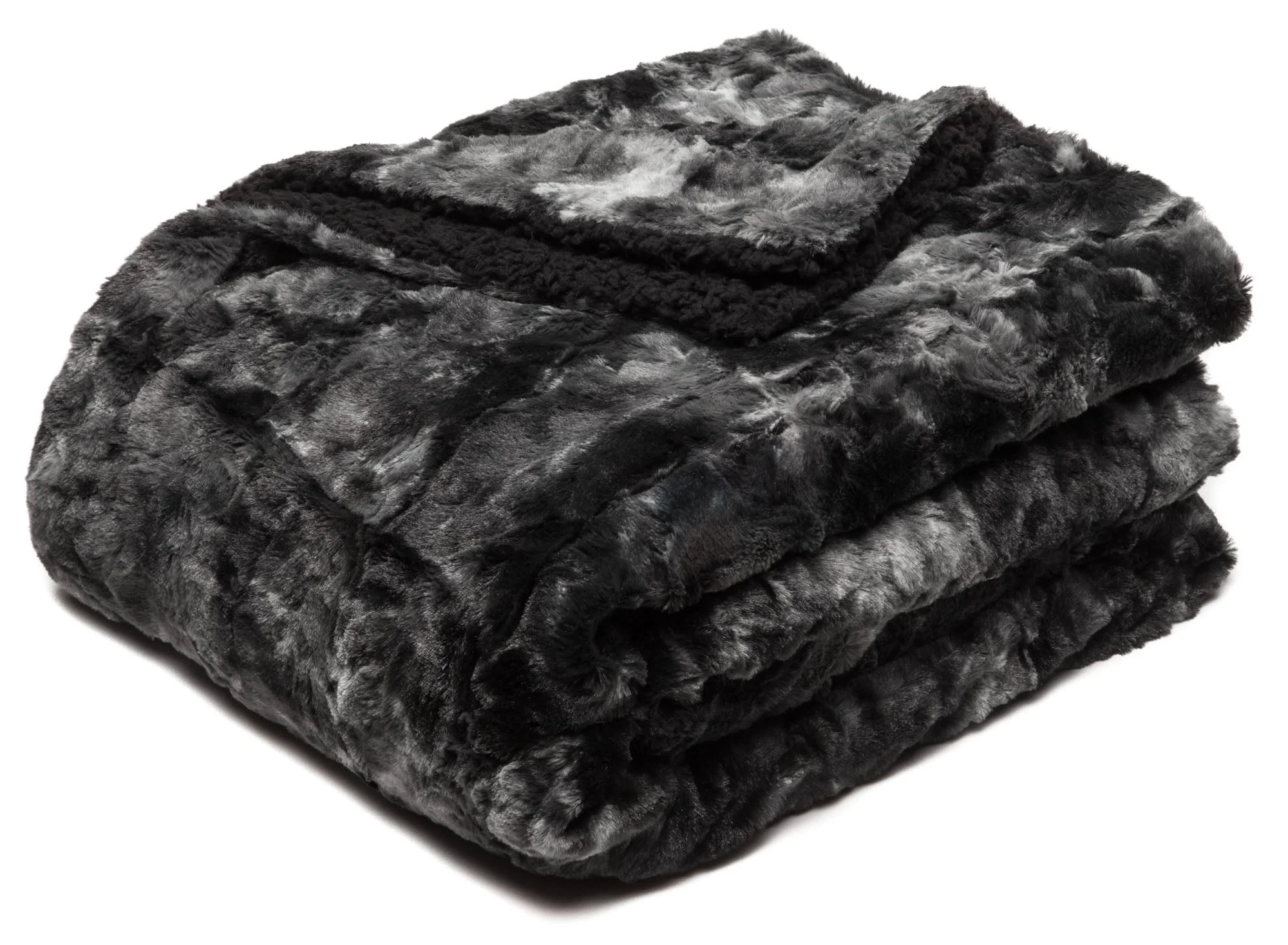 Wolf Faux Fur Throw Blanket