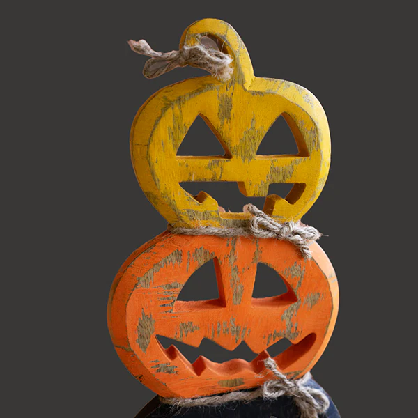 Painted Stacking Wooden Halloween Decor, Choose Your Style