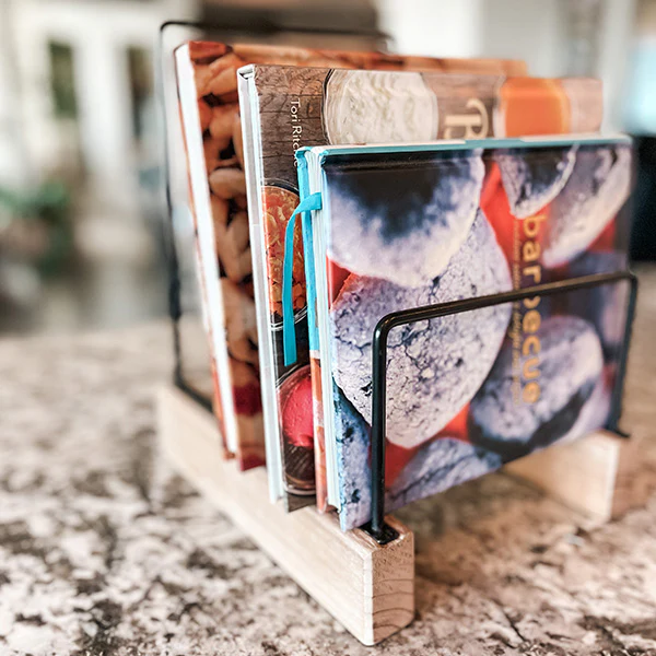 Wood and Metal Mail Holder