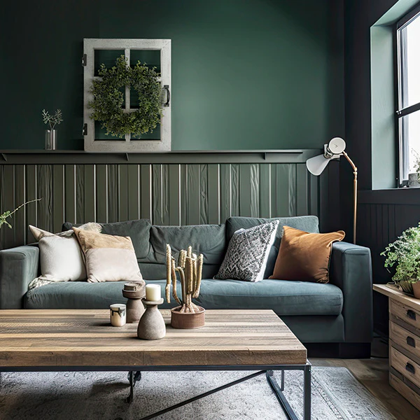 2-in-1 Hinged Dutch Window with Eucalyptus Wreath