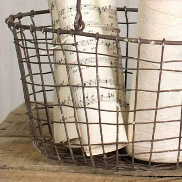 Nesting Wire Baskets with Handles, Set of 2