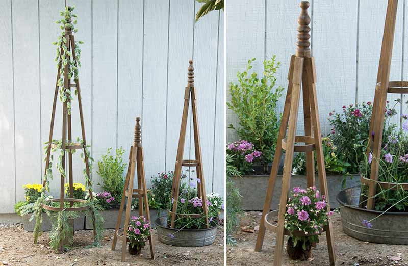 Wooden Garden Trellis  Set of 3