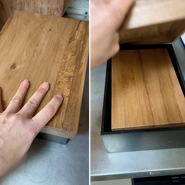 LARGE Storage Boxes with Wooden Lids, Set of 2