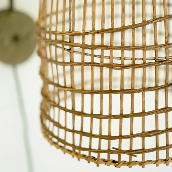 Wicker Lamp Wall Sconce