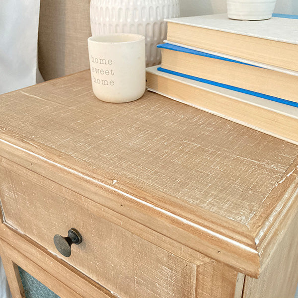 Wooden Storage Side Table