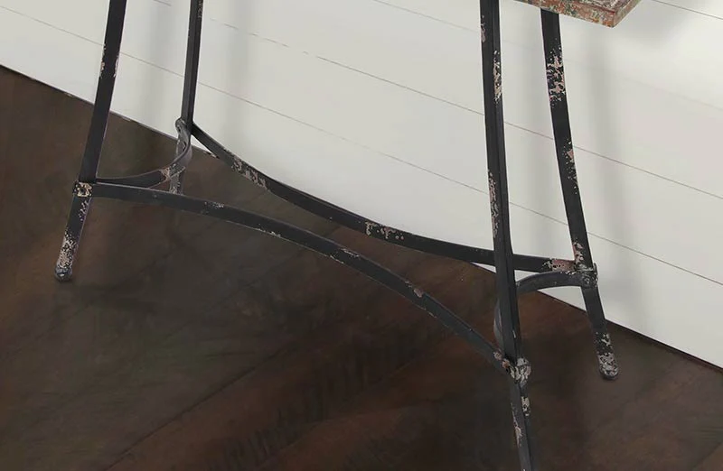 Galvanized Metal Console Table