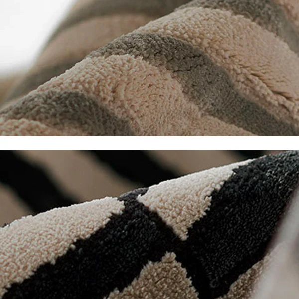 Striped Pattern Hand Tufted Area Rug, Pick Your Color/Size