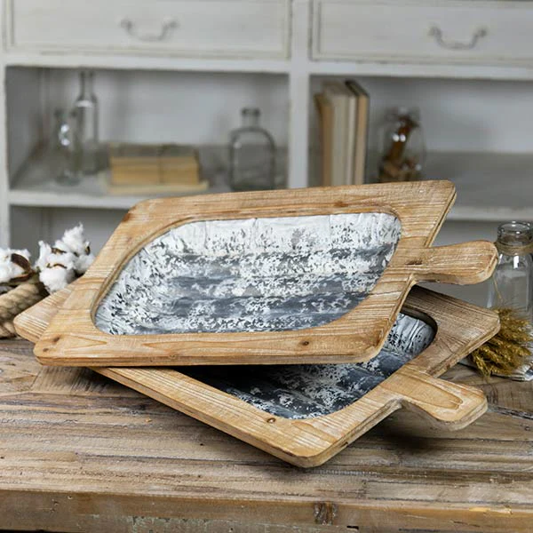 Galvanized Dough Bowls  Set of 2