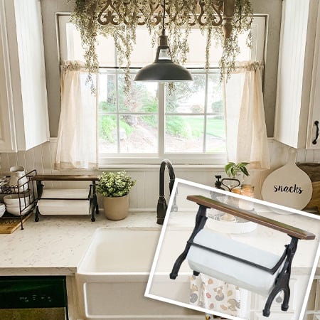 Cast Iron Paper Towel Holder