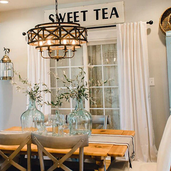 White Panel Curtains  Set of 2