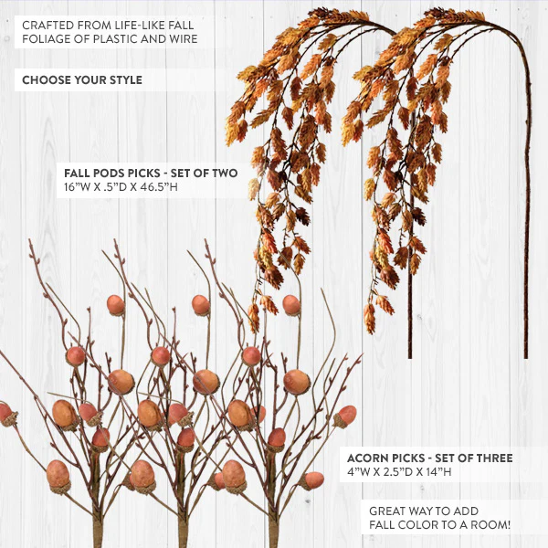 Faux Fall Branch Bundles, Pick Your Style