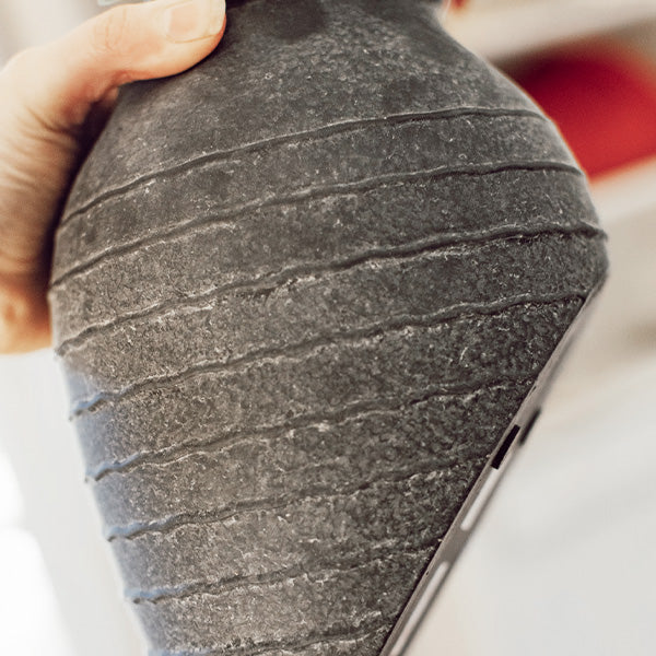 Black Terracotta Vase