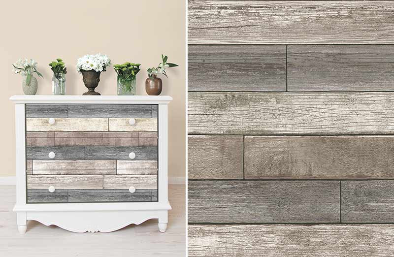 Natural Wood Plank Shiplap Peel and Stick Wallpaper