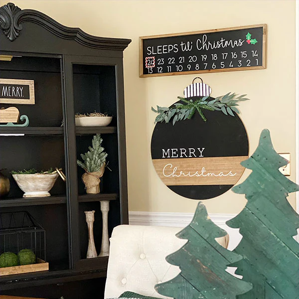 Sleeps 'til Christmas Magnetic Countdown Sign