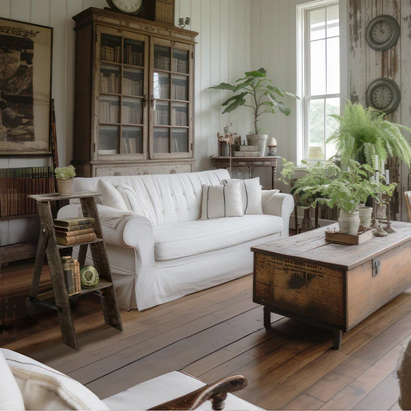 Folding Wood Ladder Display