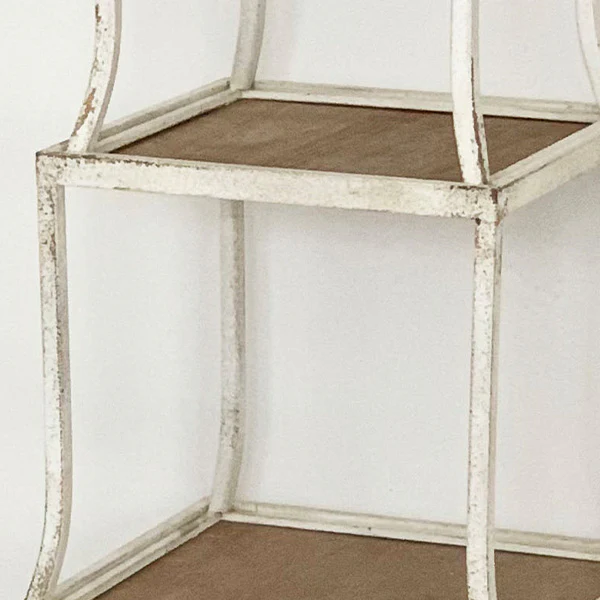 Cross Accent Four Tiered Shelving Unit