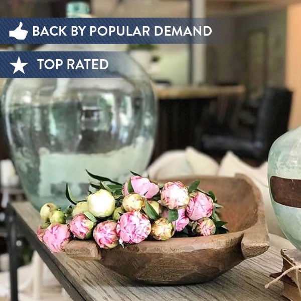 Large Handmade Dough Bowl