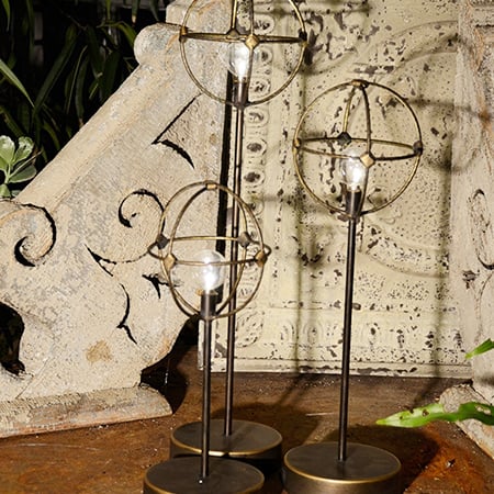 Standing Orb Lamp, Pick Your Size