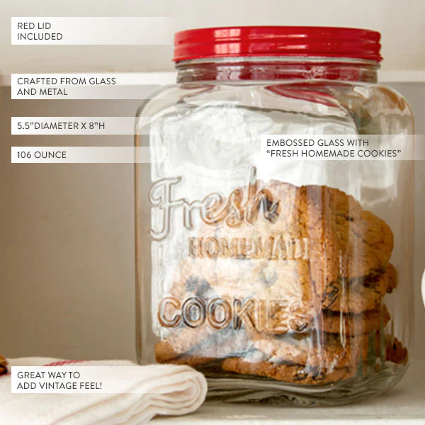 Embossed Cookie Jar