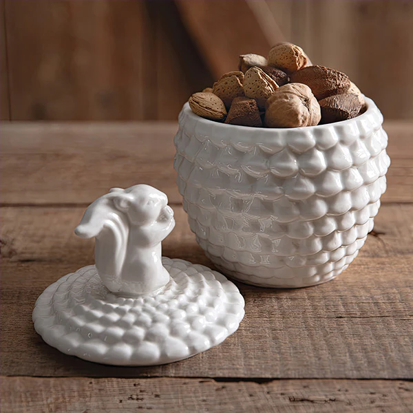 Porcelain Squirrel Canister