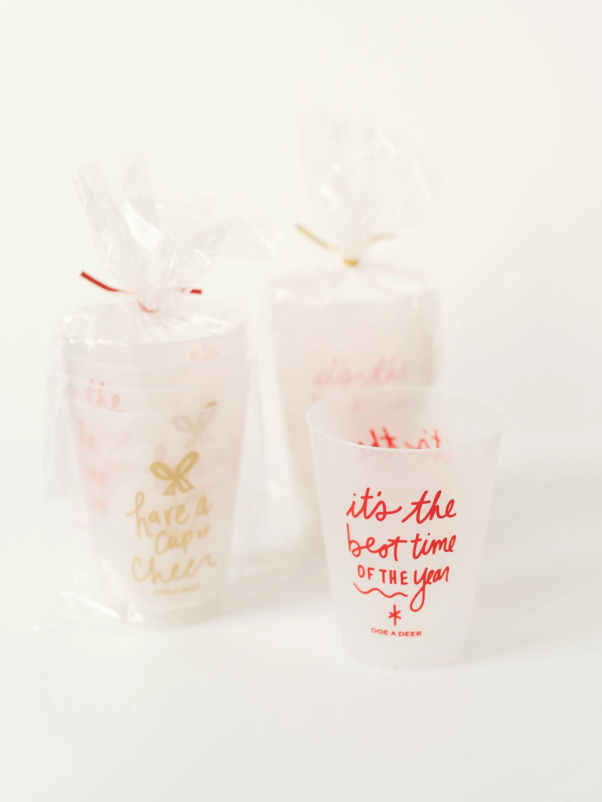 Holly Jolly Shatterproof Glasses - Set of 4