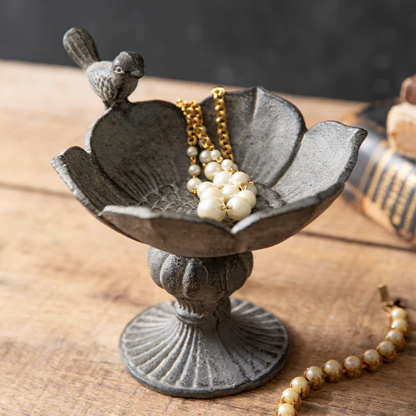 Timeless Beauty Bird Jewelry Dish