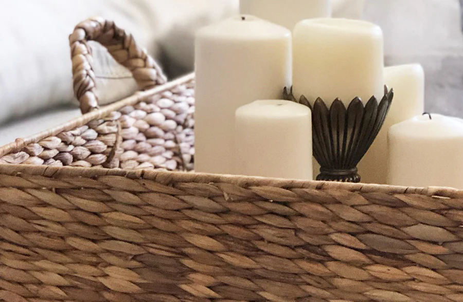 HUGE Square Hyacinth Tray with Handle