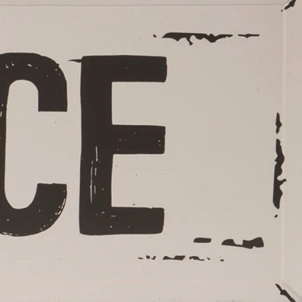 30 Inch Distressed We Say Grace Wall Sign