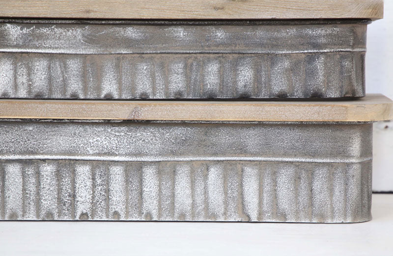 Rustic Wall Mounted Shelves  Set of 2