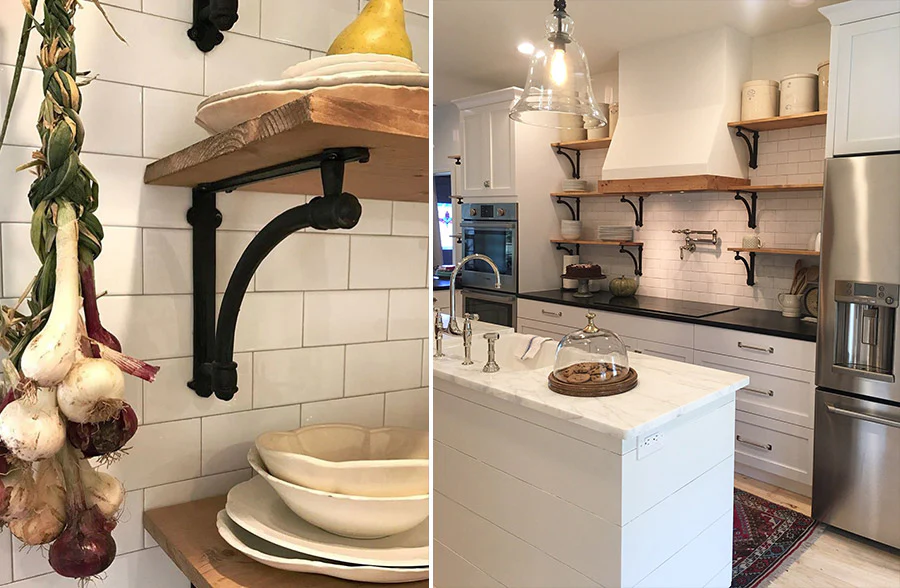 Cast Iron Shelf Brackets, Set of 2