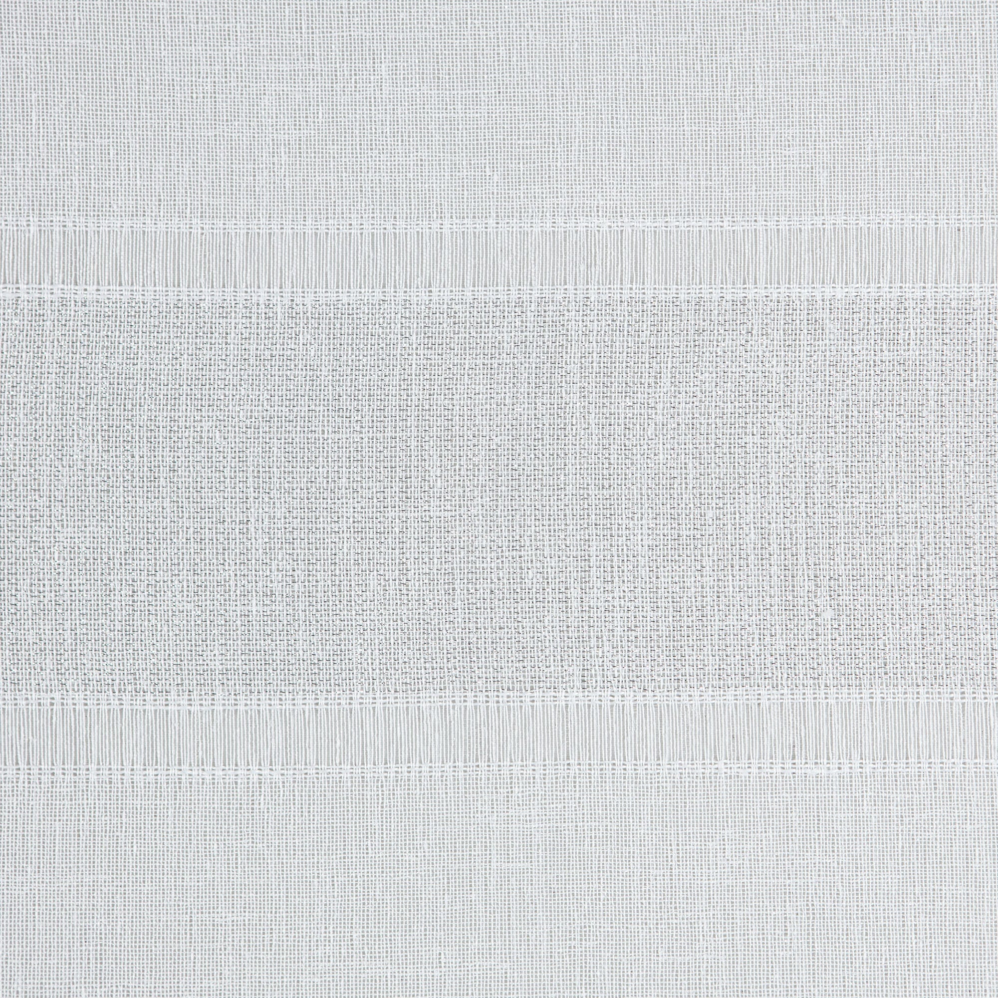 Shimmer Stripe Faux Linen Sheer Grommet Curtains