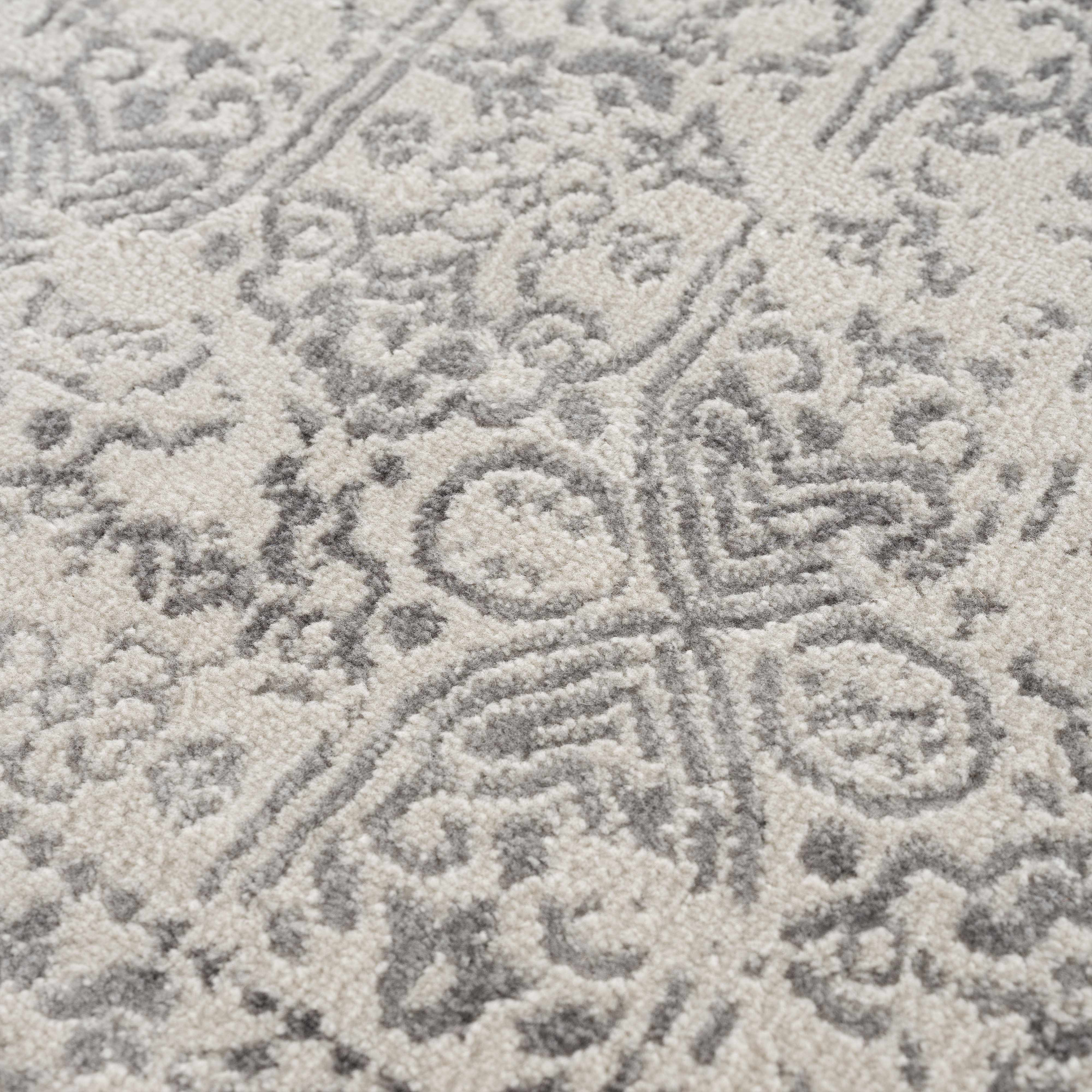 Distressed Gray Area Rug