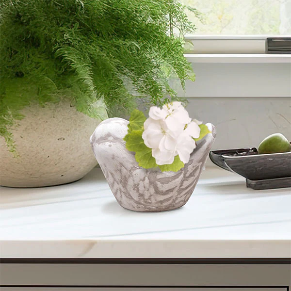 Bird Clay Pots, Set of 3