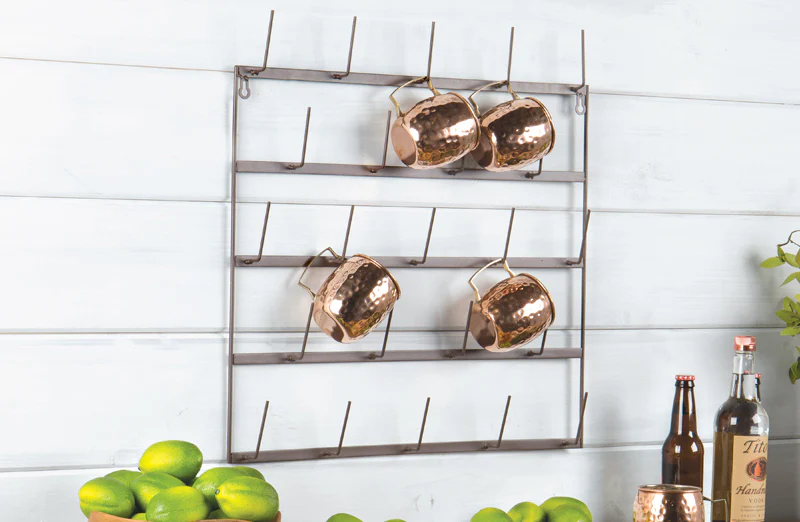 Wall Mounted Mug Rack