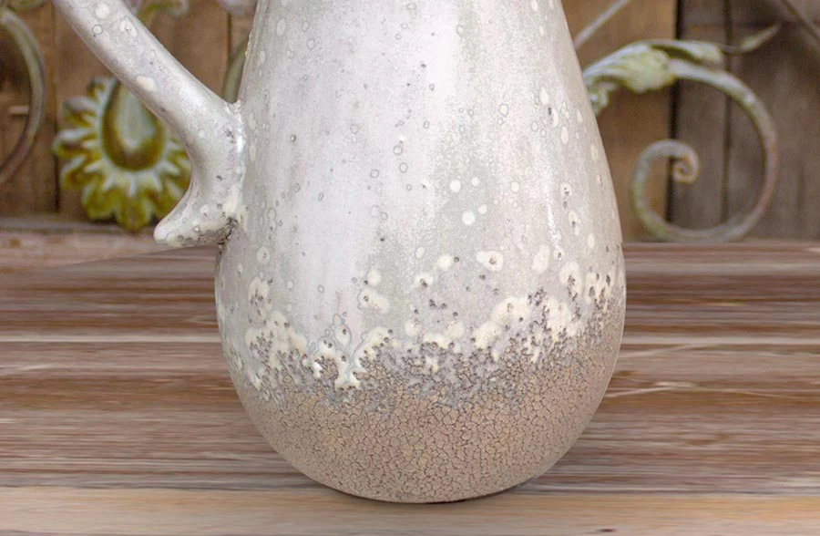 Glazed Earthen Pitcher and Double Handled Vase, Pick Your Style