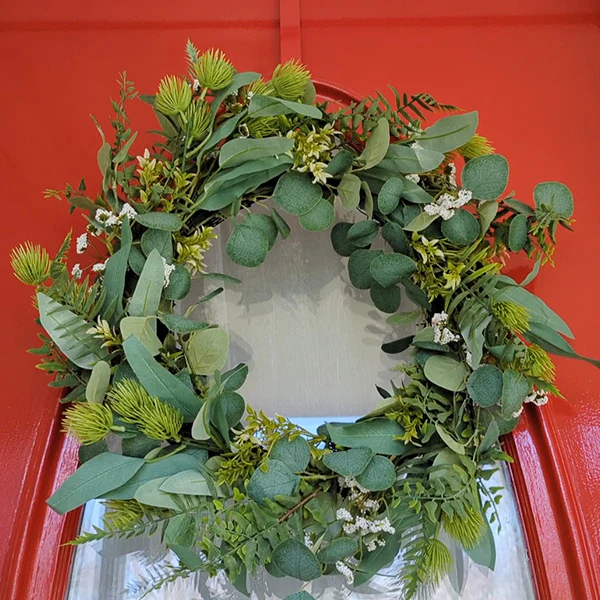 Premium Lifelike Eucalyptus and Berry Wreath