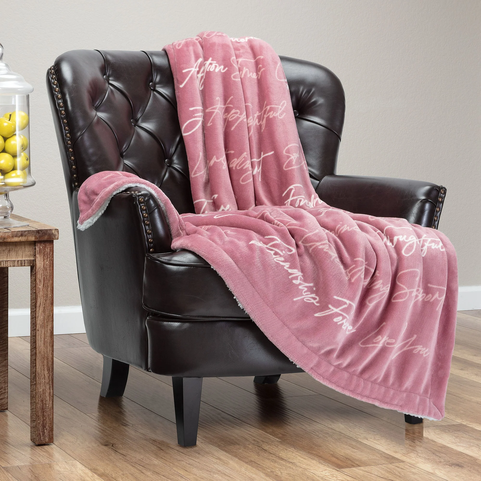 Best Friend Sherpa Gift Throw Blanket