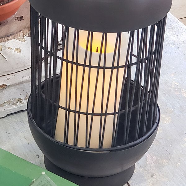 Rustic Round Iron Wire Lantern